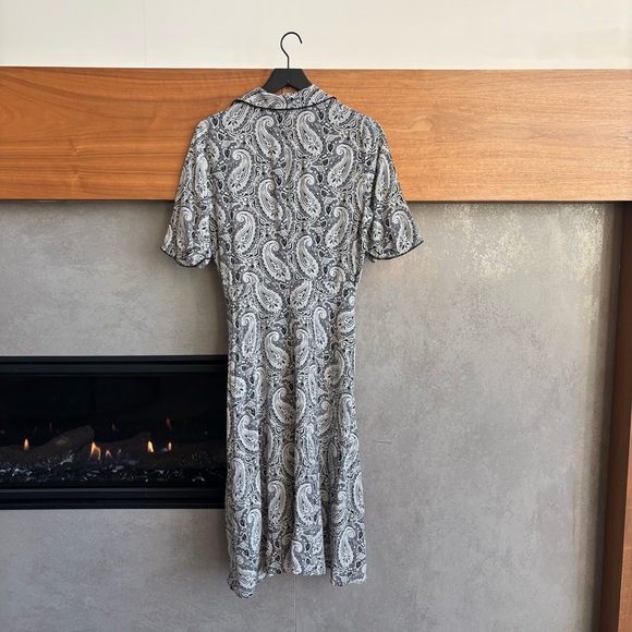 Officine Générale Paisley Benedicte Silk Dress, Size L - Picture 14 of 16